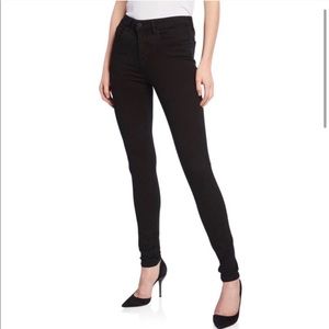 L’Agence Marguerite high rise skinny black jeans.